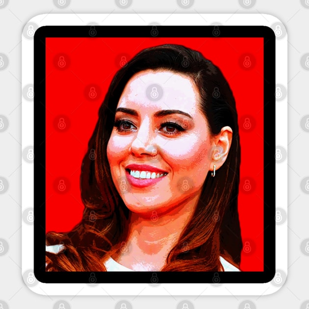 aubrey plaza Sticker by oryan80